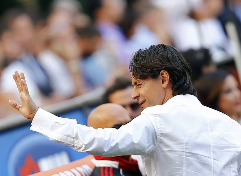 Inzaghi strizza l&#39;occhiolino prima della partita. Reuters